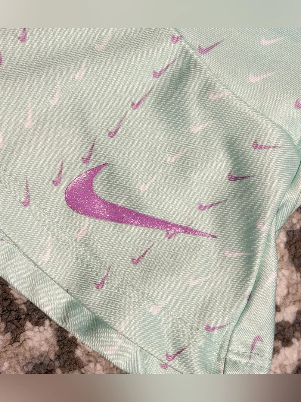 Nike - Little Girl’s Aqua/Mint Skort w/ Purple & White Accents, Size - 6